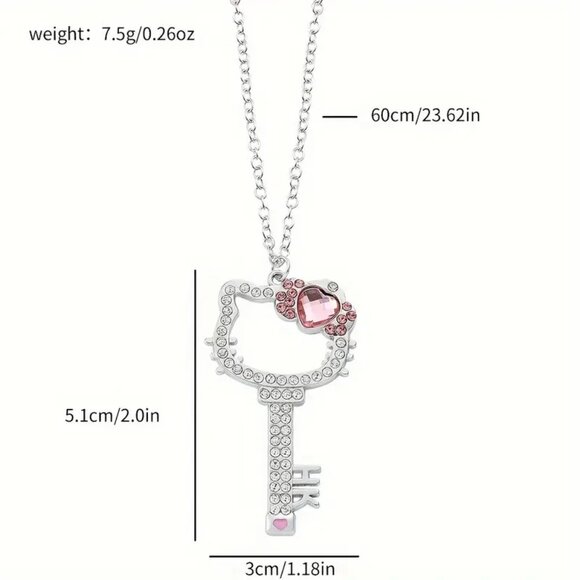 Hello Kitty Key Necklace - Picture 5 of 6